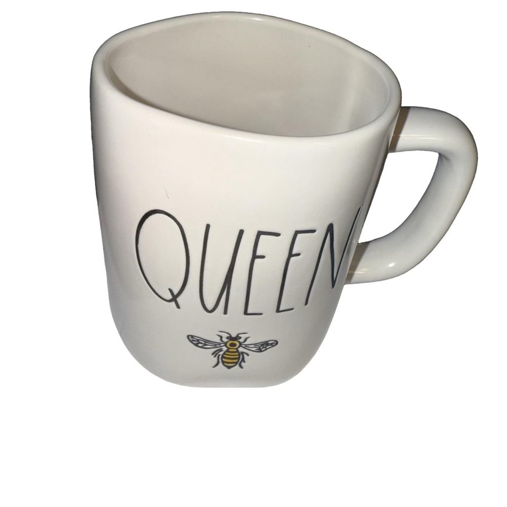 Rae Dunn Queen Bee Coffee Mug White - Picture 2 of 4